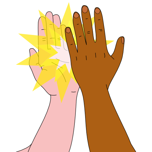 High Five PNG Pic