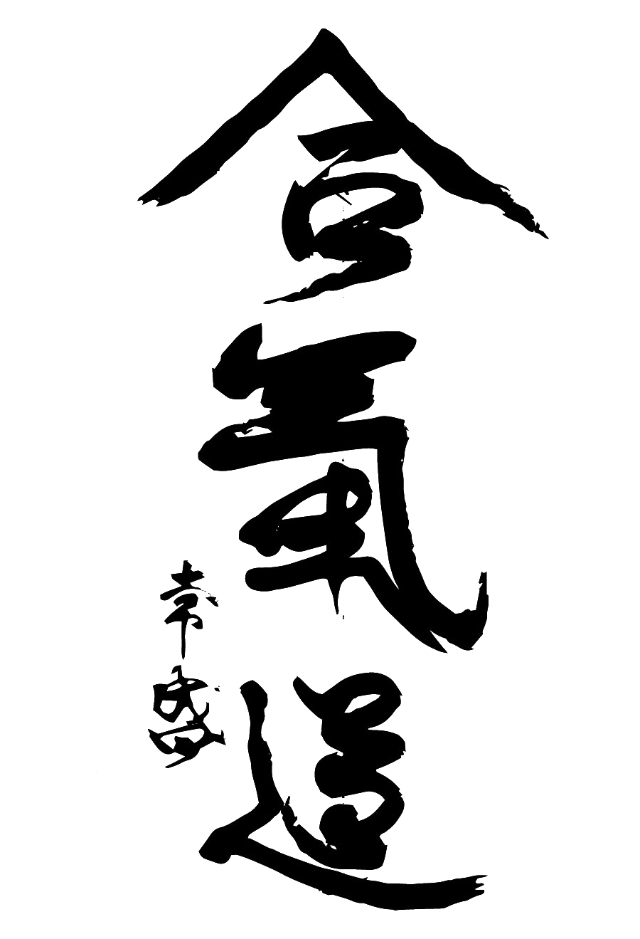 Kanji Aikido PNG صورة شفافة