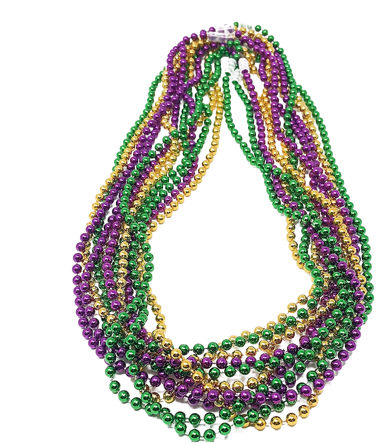 Mardi Gras Beads PNG High-Quality Image
