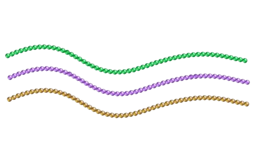 Mardi Gras Beads PNG Image