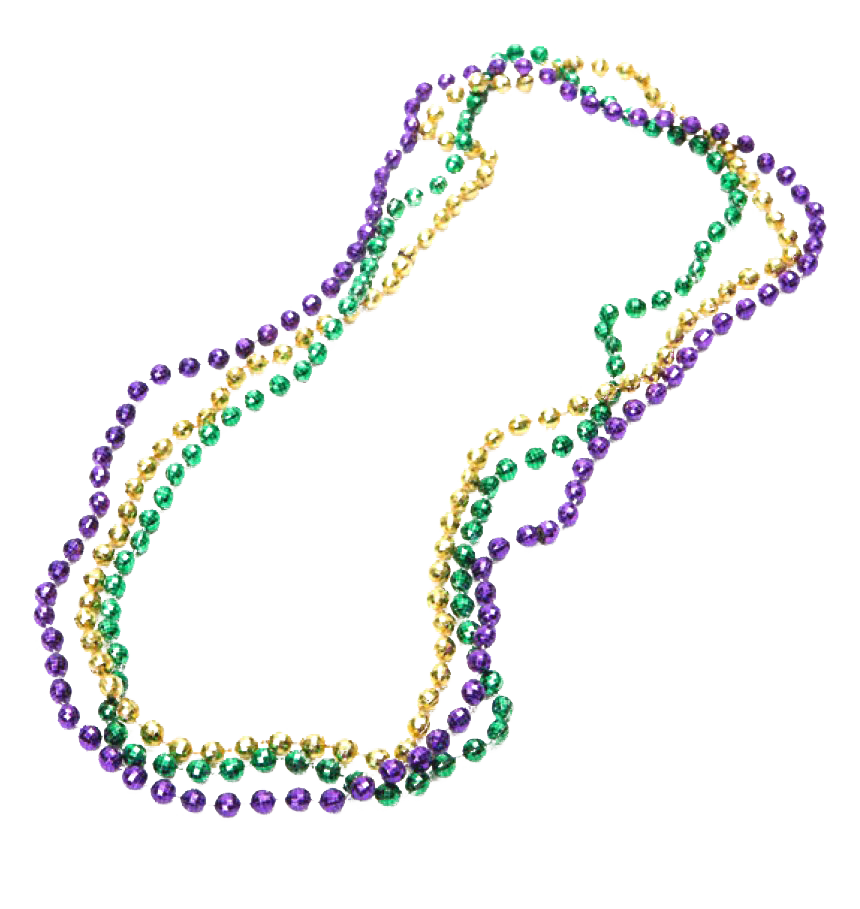 Mardi Gras Beads Transparent Image