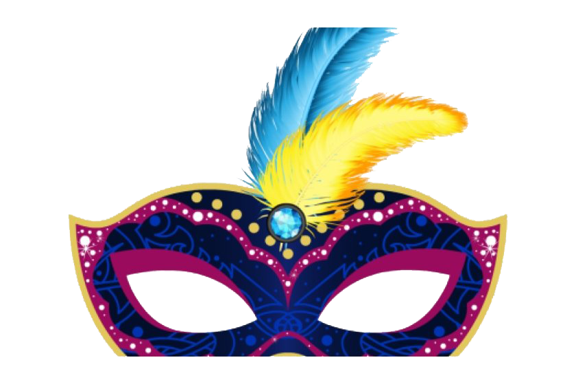 Mardi Gras Mask PNG Image Background