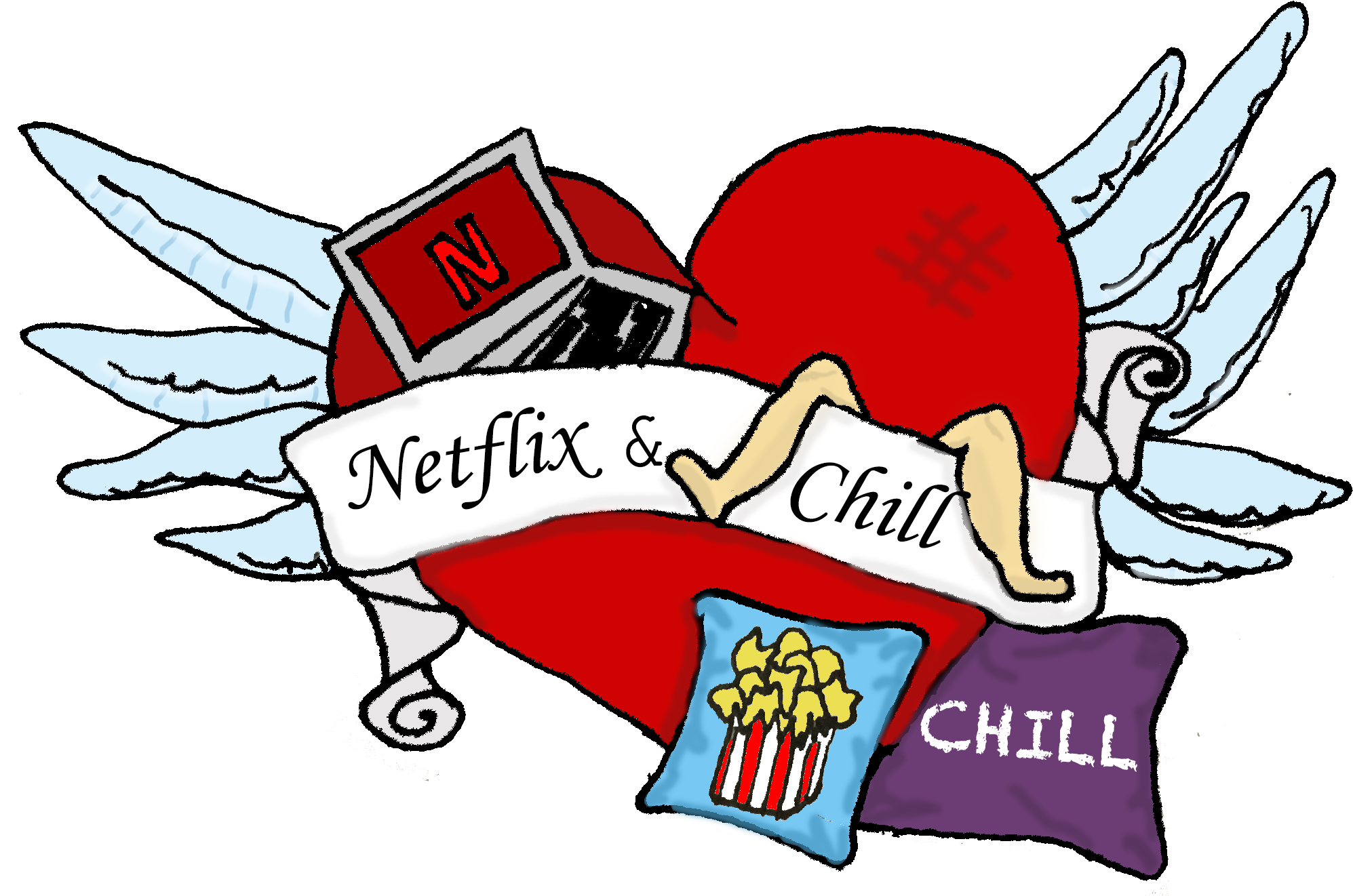 Netflix وشعار البرد صورة شفافة