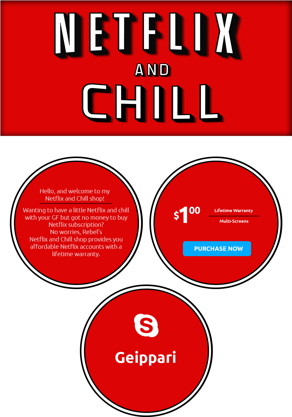 Netflix And Chill PNG Free Download