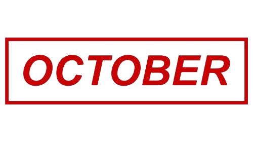 October PNG Image