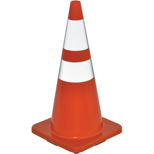 Orange Traffic Cone Free PNG Image