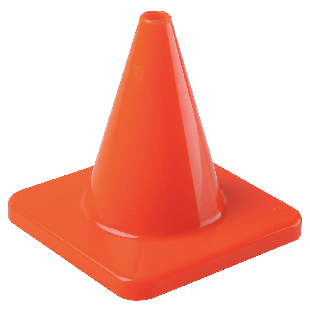 Orange Traffic Cone PNG Download Image