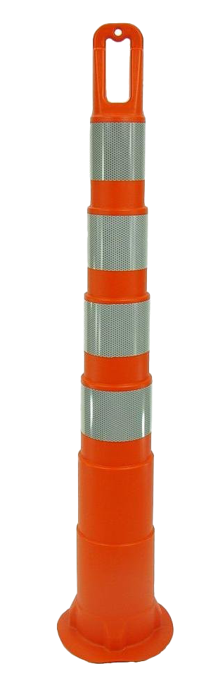 Fundo transparente de imagem de cone de tráfego laranja