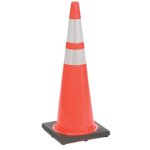 Orange Traffic Cone PNG Picture