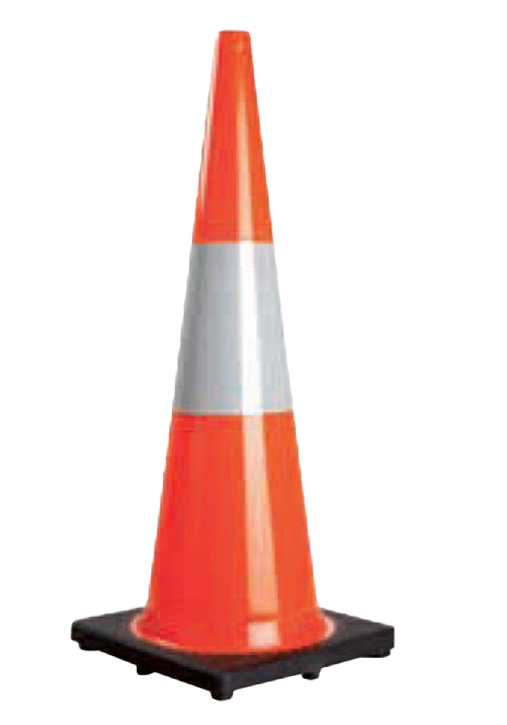 Orange Traffic Cone PNG Transparent Image