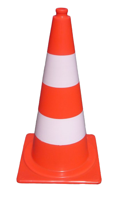 Orange Traffic Cone Transparent