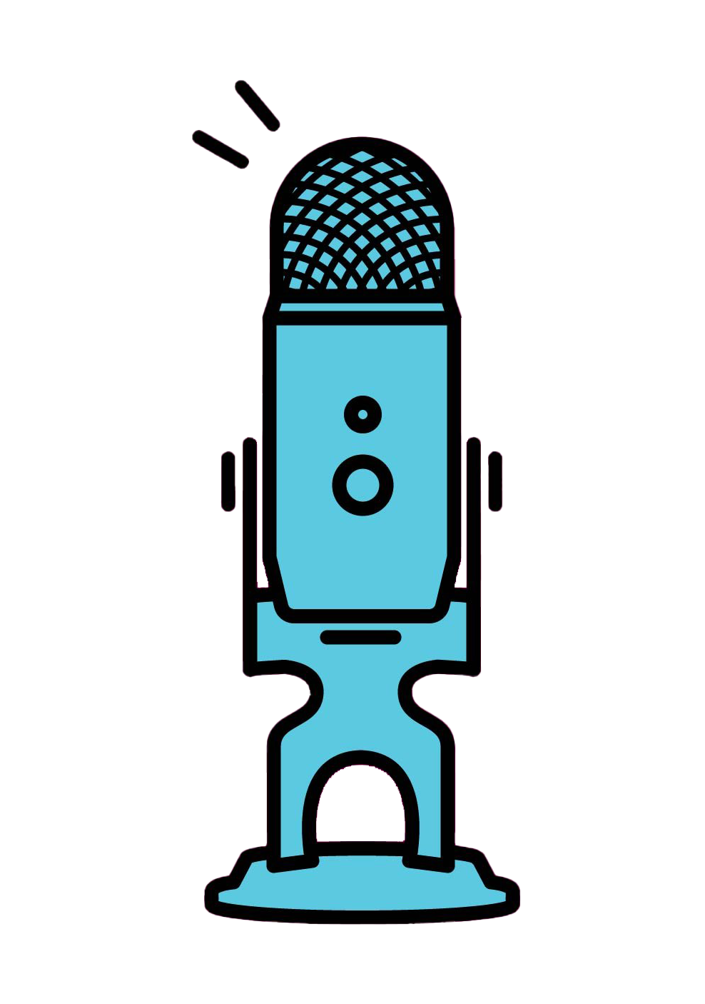 Podcast mic PNG unduh Gambar