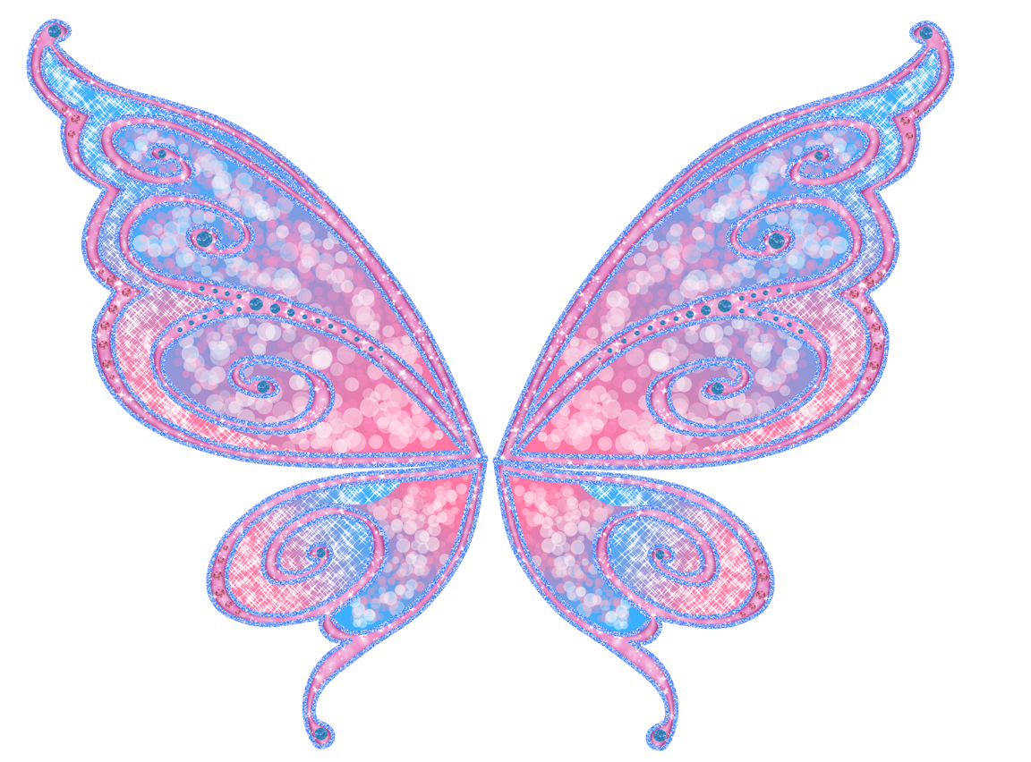 Realistic Fairy Wings PNG Image Background