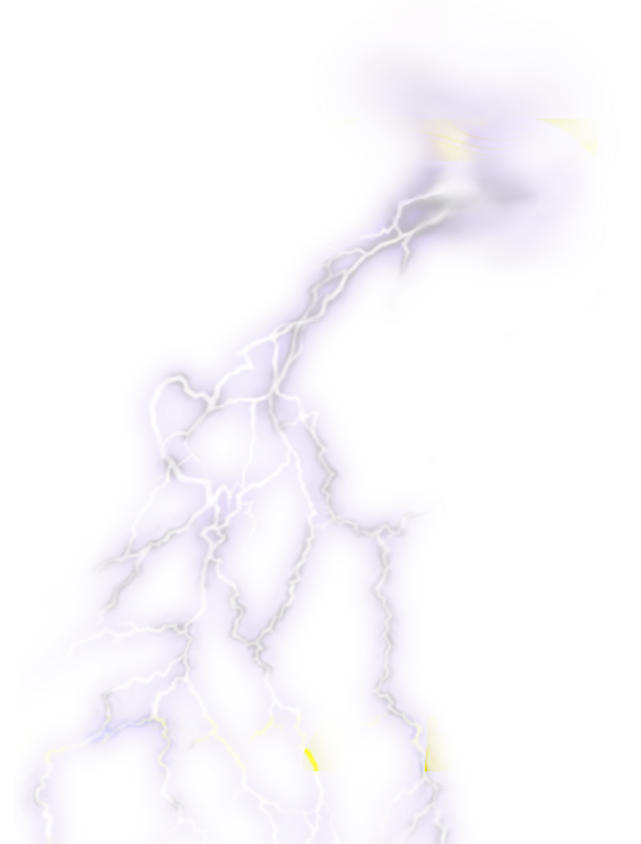 Realistische Thunder PNG-Afbeelding