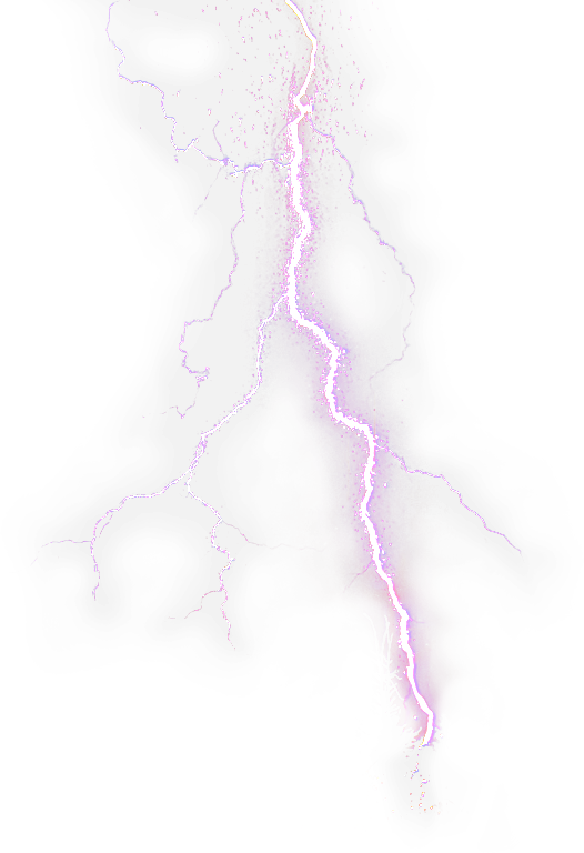 Realistic Thunder Transparent Images