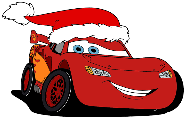 Red Christmas Car PNG Image Background