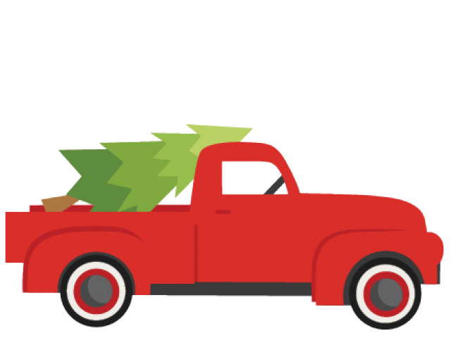 Red Christmas Car Transparent Background PNG