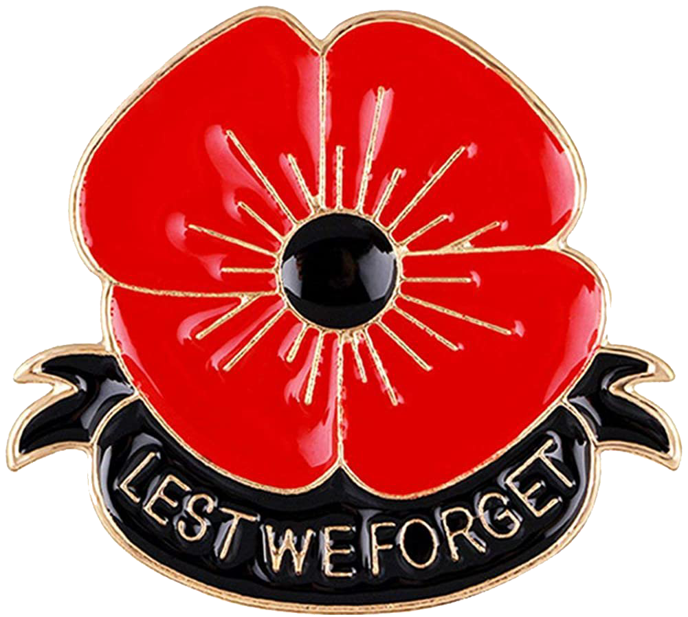 Remembrance Day Poppy PNG Background Image