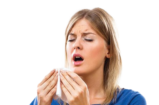 Sneezing Woman PNG Free Download