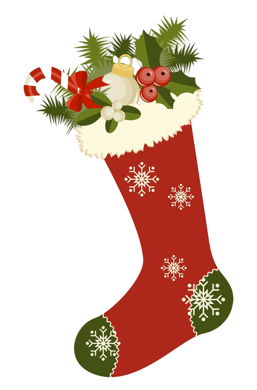 Socks Natal Stocking PNG Gambar Berkualitas Tinggi