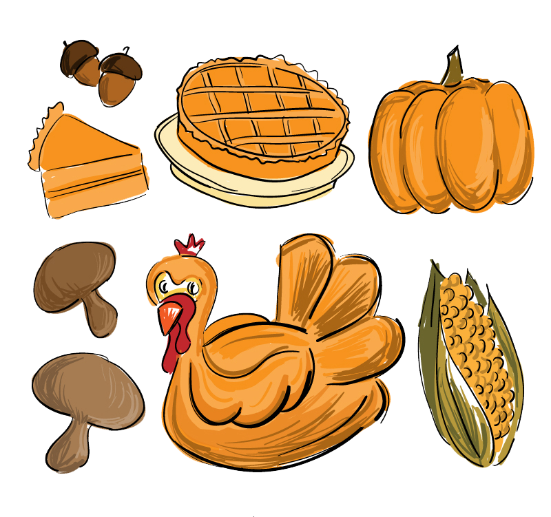 Thanksgiving Food Meat PNG Photo