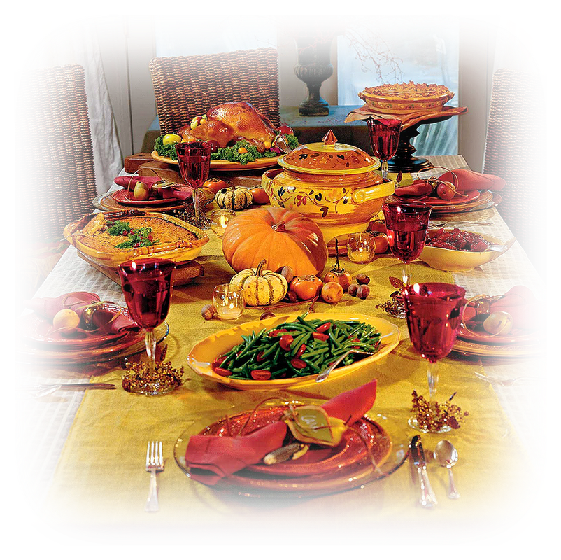 Thanksgiving Food PNG Background Image