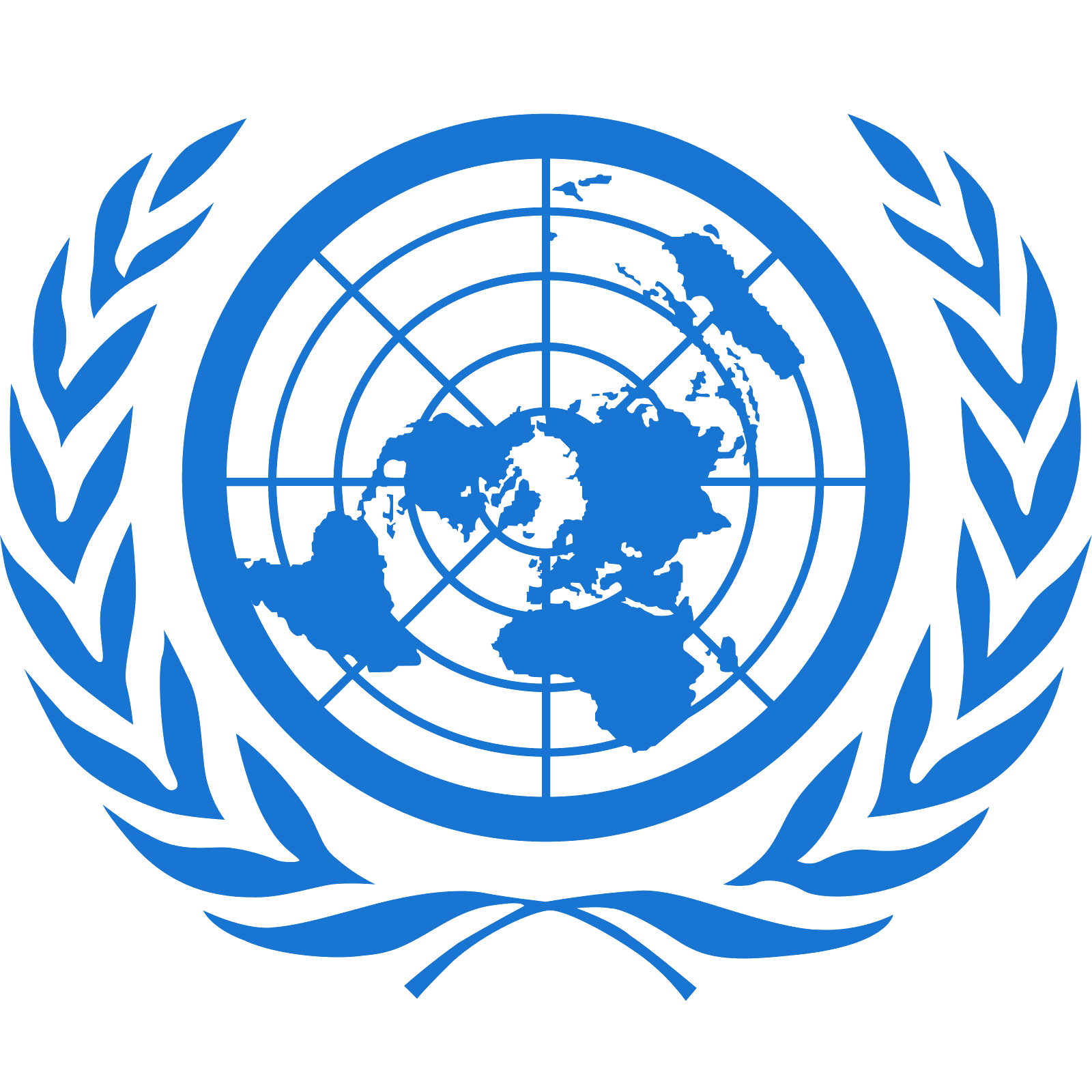 Het Transparante Beeld van de Verenigde Naties embleem