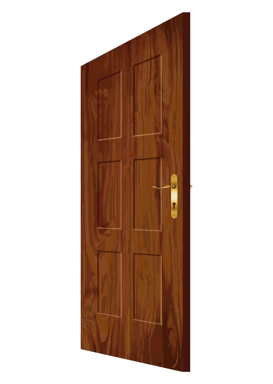Деревянная дверь PNG изображения прозрачный фон