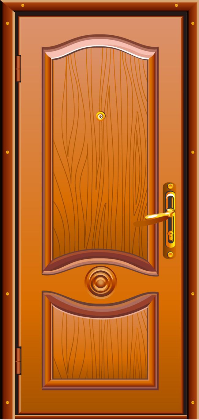 Деревянная дверь прозрачный фон PNG