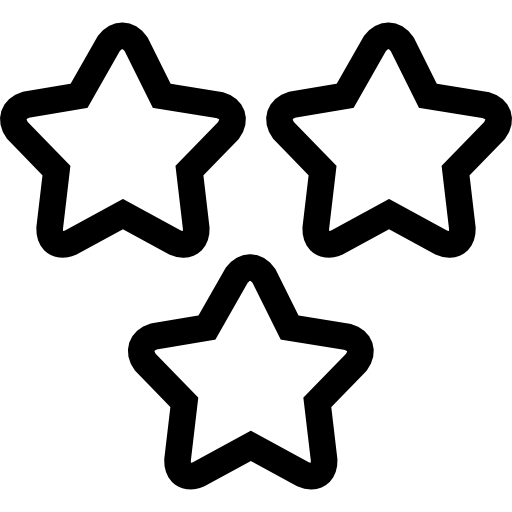 3 Stars PNG Photo