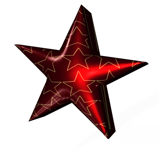 3D Star Free PNG Image