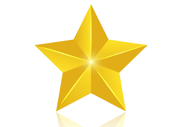 3D Star PNG Photo