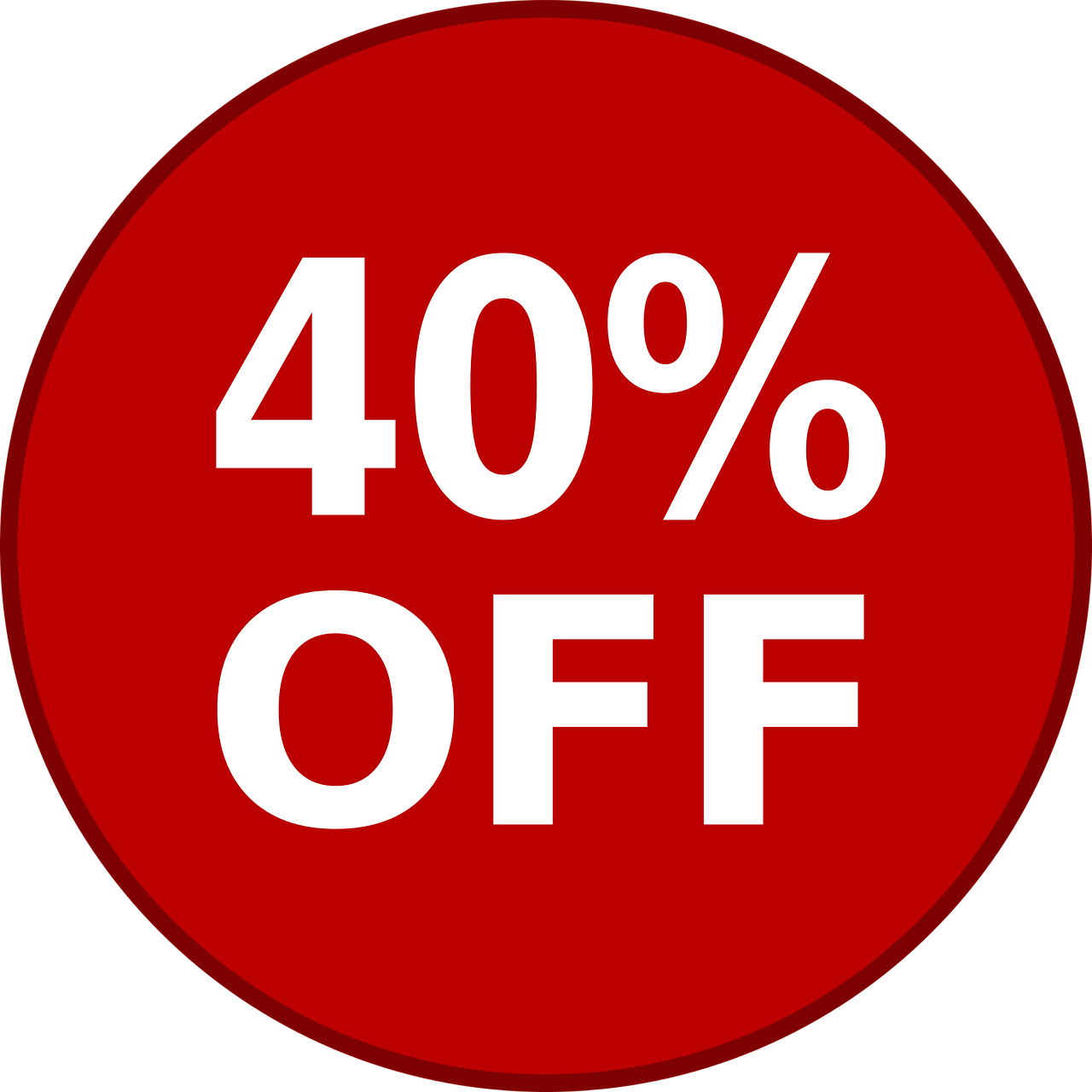 40% Off PNG Download Image