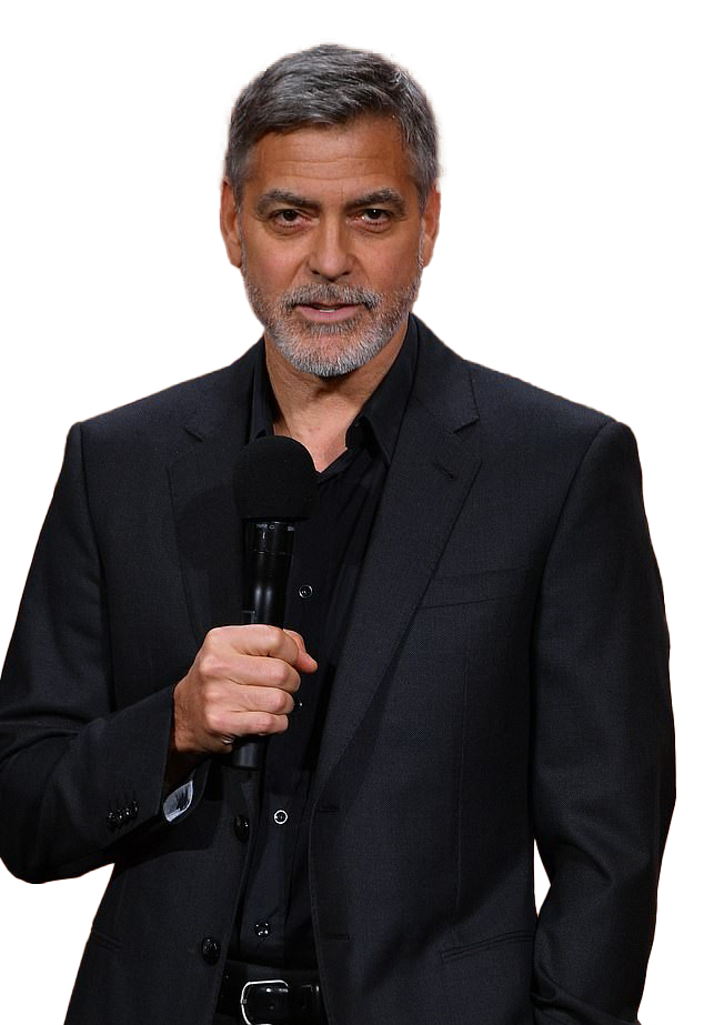 Actor George Clooney PNG Transparent Image