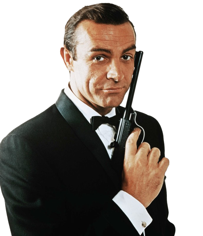 Actor James Bond PNG High-Quality Image