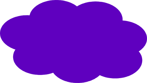 Adventure Time Purple Cloud PNG Image