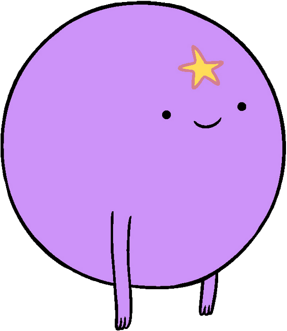 Adventure Time Purple Cloud PNG Transparent Image