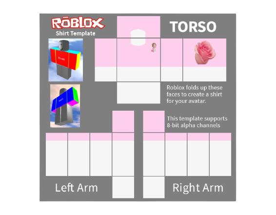 Download Aesthetic Roblox Shirt Template Girls Transparent Image ...