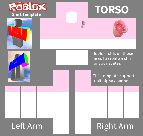 What Size Is The Roblox Shirt Template