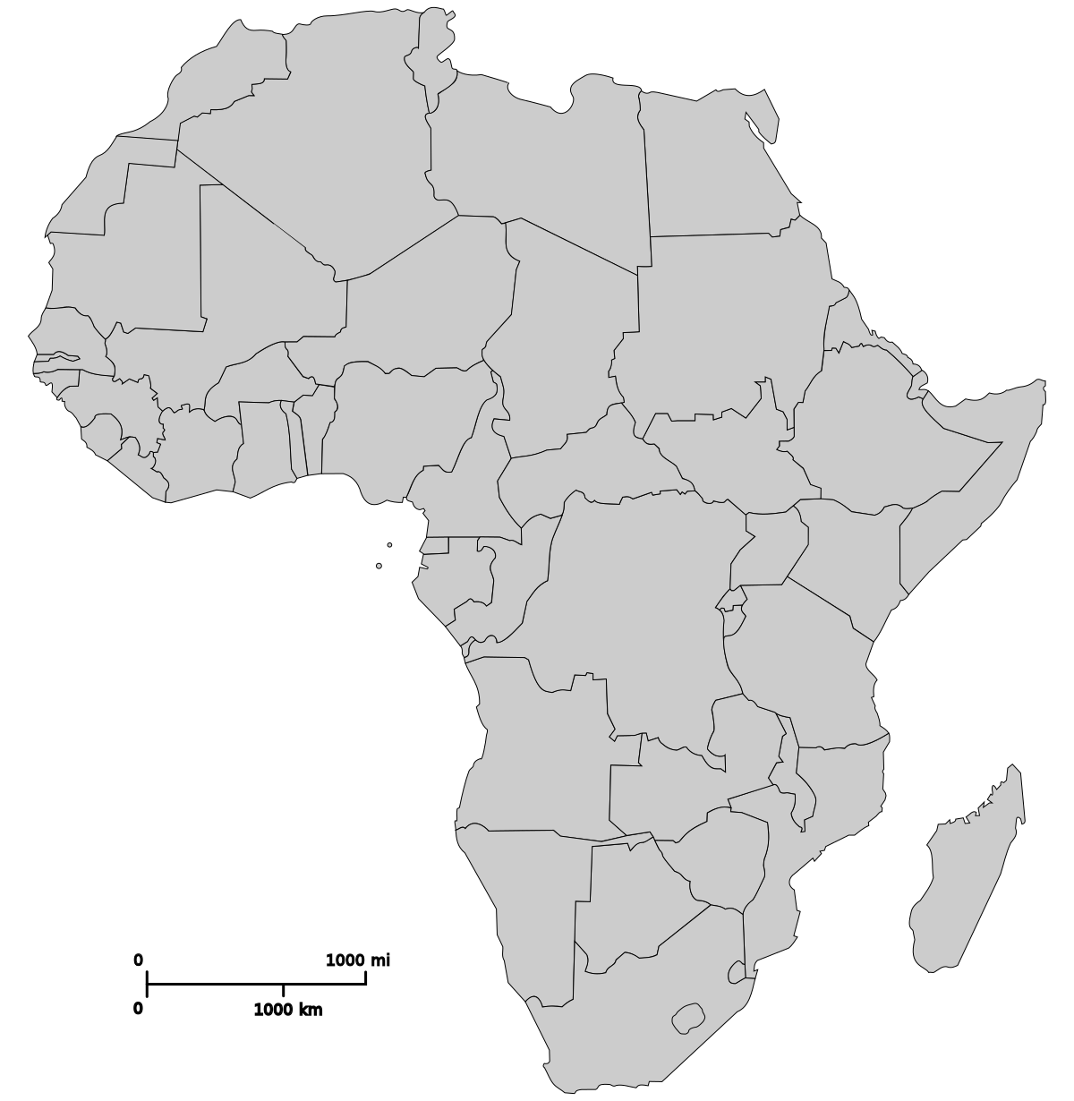 Peta Afrika PNG Gambar Latar Belakang
