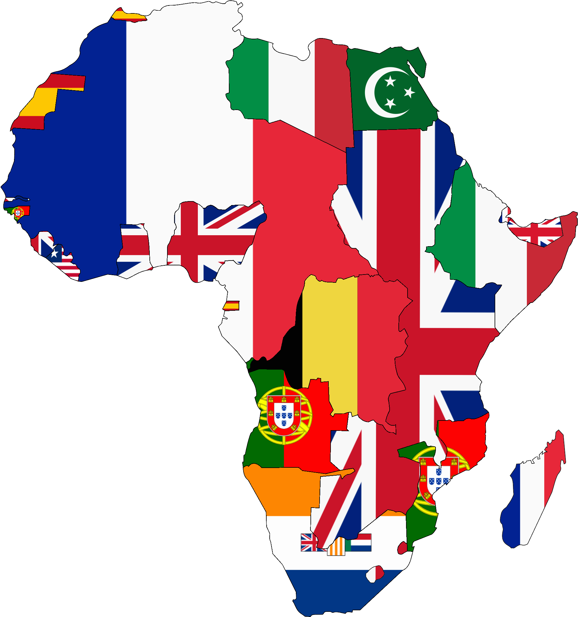 خريطة أفريقيا PNG