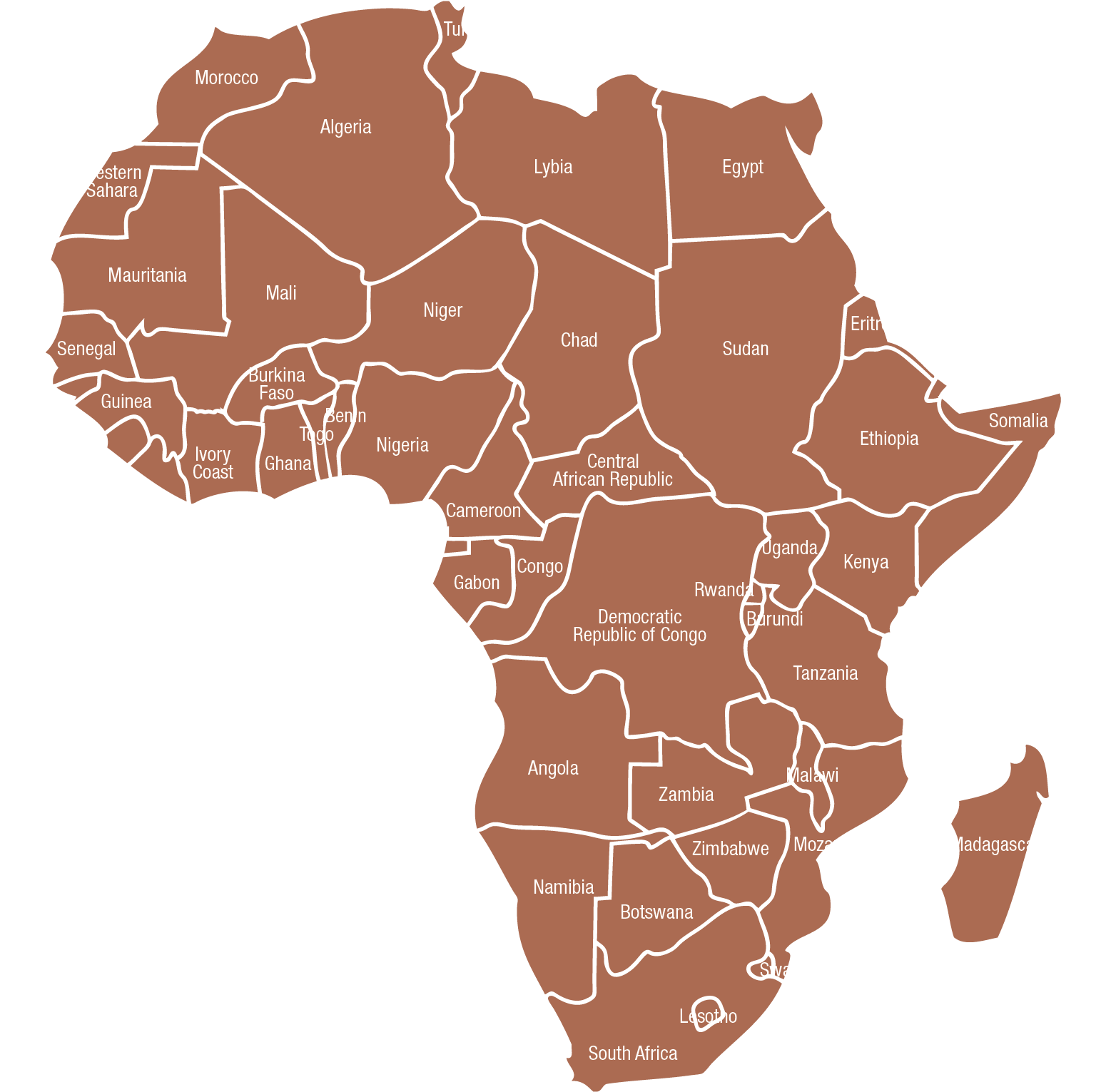 아프리카지도 투명 이미지