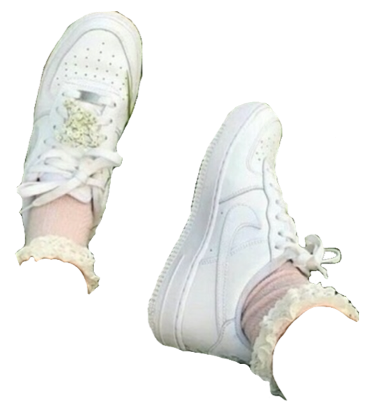 Air Force One White Nike Shoes PNG High-Quality Image