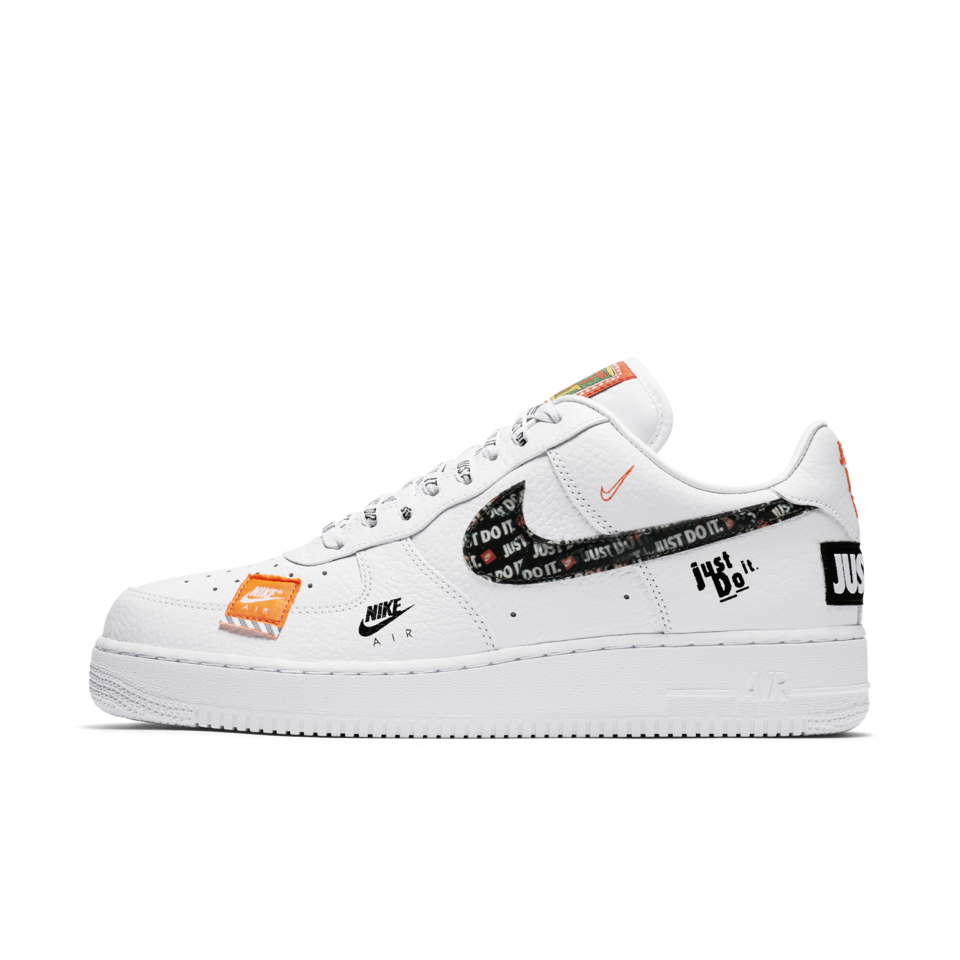 Air Force One White Nike Shoes Transparent Background PNG