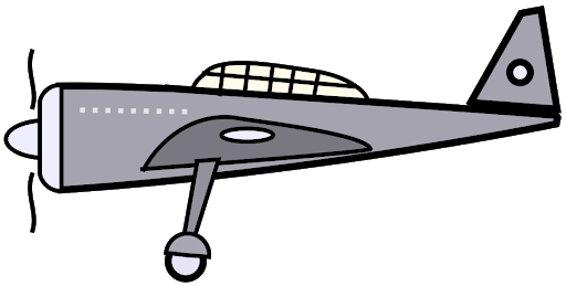 طائرة الكرتون تحميل صورة PNG شفافة