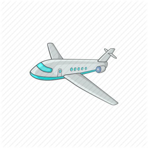 Flugzeugkarikatur Kostenloses PNG-Bild