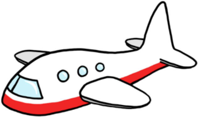 Airplane Cartoon PNG Image Background