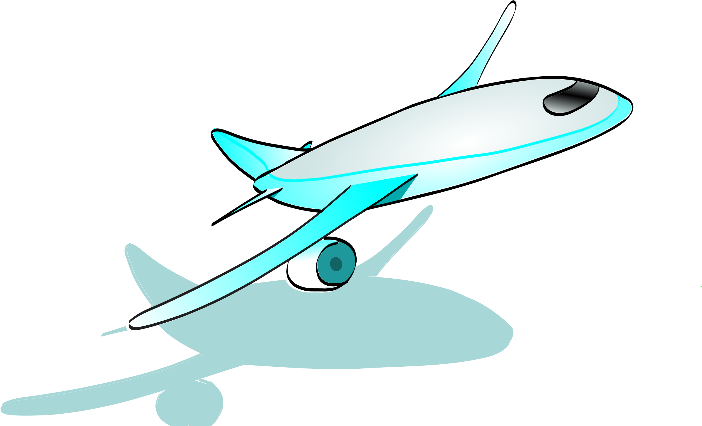 비행기 만화 투명 이미지