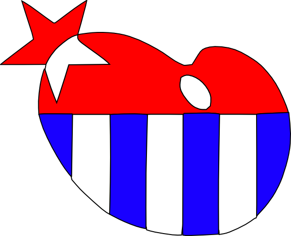 Американский флаг сердца PNG Скачать изображение