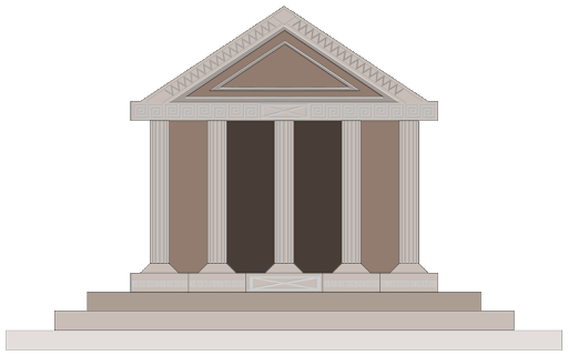 Immagine del PNG della pilastro dellantico edificio